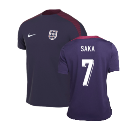 2024-2025 England Strike Training Shirt (Purple Ink) (Saka 7)