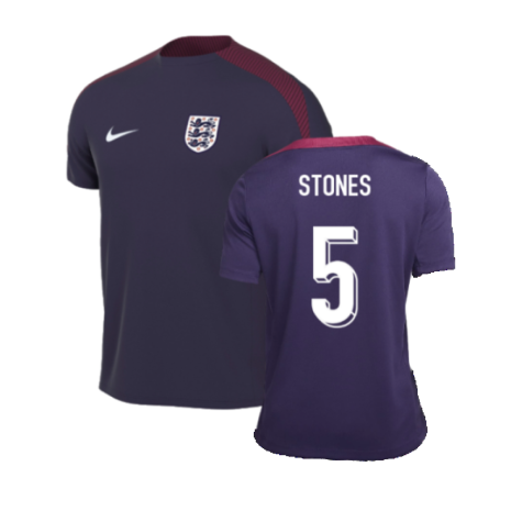 2024-2025 England Strike Training Shirt (Purple Ink) (Stones 5)