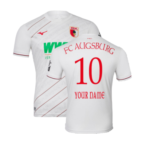 2024-2025 FC Augsburg Home Shirt (Your Name)