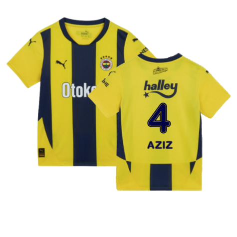 2024-2025 Fenerbahce Home Shirt (Kids) (Aziz 4)