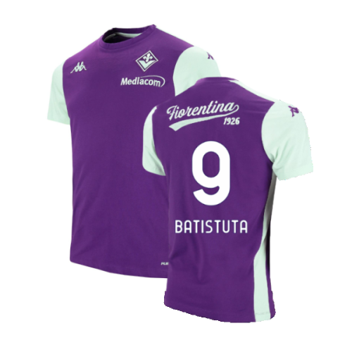 2024-2025 Fiorentina Tee (Indigo) (Batistuta 9)