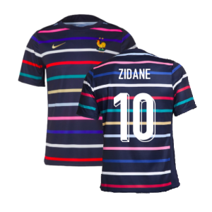 2024-2025 France Academy Pro Home Pre-Match Top (Navy) (Zidane 10)