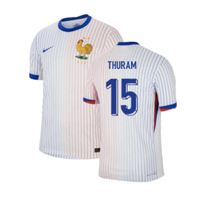2024-2025 France Away Dri-ADV Match Shirt (Thuram 15) 2024-2025 France Away Dri-ADV Match Shirt (Thuram 15)