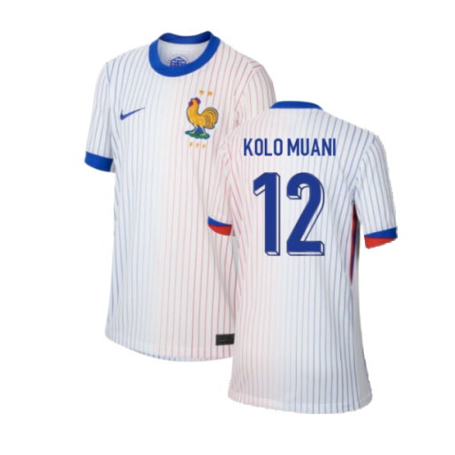 2024-2025 France Away Shirt (Kids) (Kolo Muani 12)