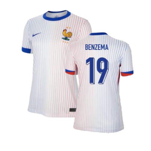 2024-2025 France Away Shirt (Womens) (Benzema 19)