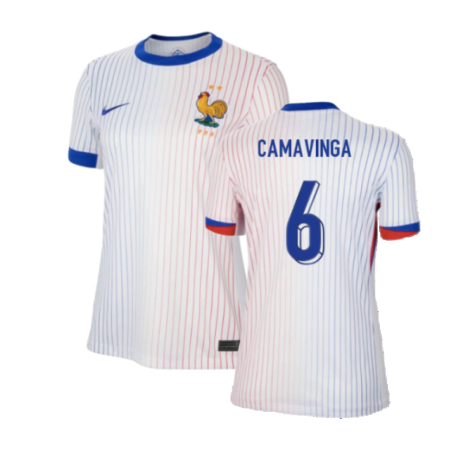 2024-2025 France Away Shirt (Womens) (Camavinga 6)