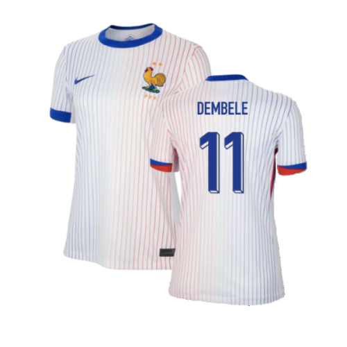 2024-2025 France Away Shirt (Womens) (Dembele 11)