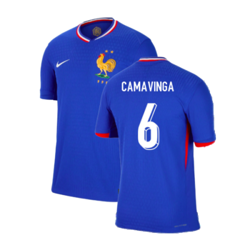 2024-2025 France Dri-FIT ADV Match Home Shirt (Camavinga 6)