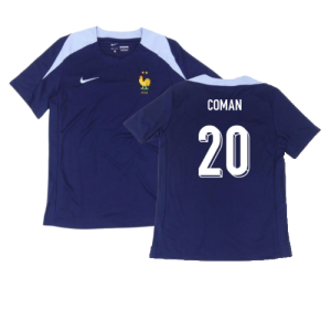 2024-2025 France Dri-Fit Strike Training Shirt (Navy) (Coman 20)