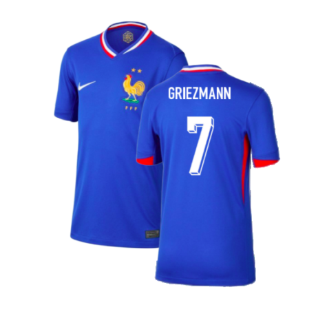 2024-2025 France Home Shirt (Kids) (Griezmann 7)