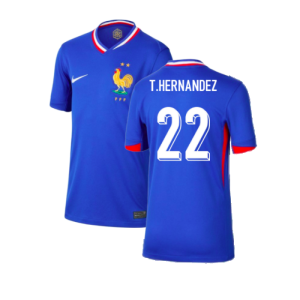 2024-2025 France Home Shirt (Kids) (T.Hernandez 22) 2024-2025 France Home Shirt (Kids) (T.Hernandez 22)