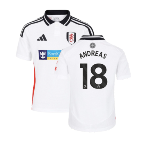 2024-2025 Fulham Home Shirt (Kids) (Andreas 18)