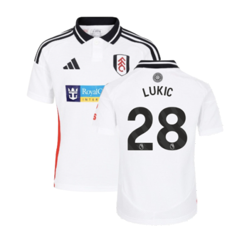 2024-2025 Fulham Home Shirt (Kids) (Lukic 28)