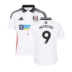 2024-2025 Fulham Home Shirt (Kids) (Mitrovic 9)