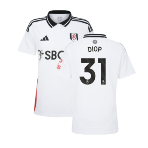 2024-2025 Fulham Home Shirt (Womens) (Diop 31)