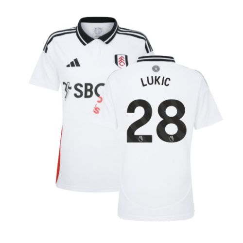 2024-2025 Fulham Home Shirt (Womens) (Lukic 28)