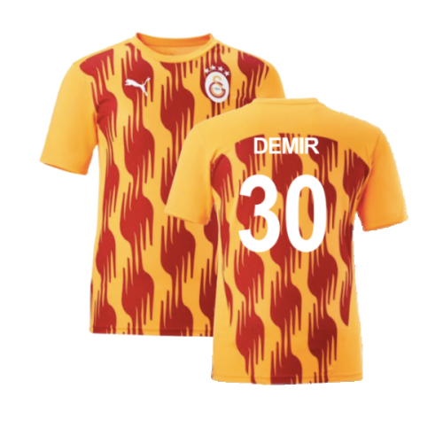 2024-2025 Galatasaray Pre-Match Shirt (Orange) (Demir 30)