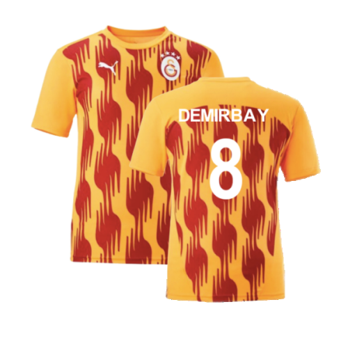 2024-2025 Galatasaray Pre-Match Shirt (Orange) (Demirbay 8)