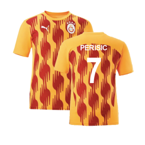 2024-2025 Galatasaray Pre-Match Shirt (Orange) (Perisic 7)