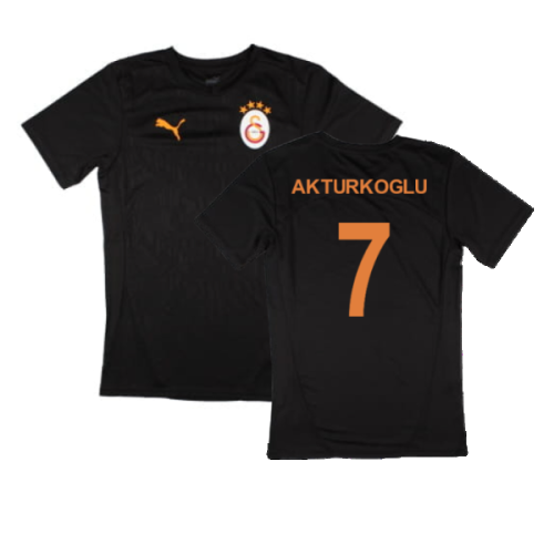 2024-2025 Galatasaray Training Jersey (Black) (Akturkoglu 7)