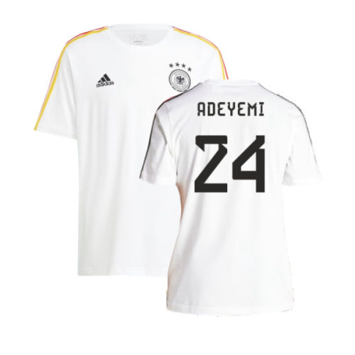 2024-2025 Germany 3S DNA Tee (White) (Adeyemi 24)