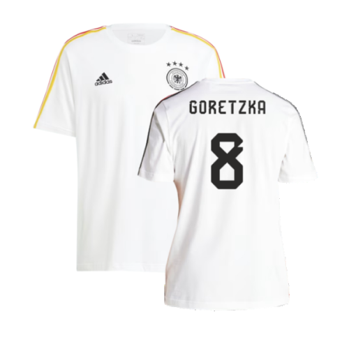 2024-2025 Germany 3S DNA Tee (White) (Goretzka 8)