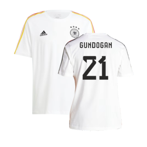 2024-2025 Germany 3S DNA Tee (White) (Gundogan 21)