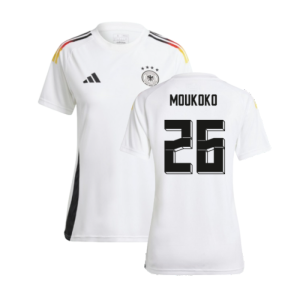 2024-2025 Germany Home Fan Shirt (Ladies) (Moukoko 26) 2024-2025 Germany Home Fan Shirt (Ladies) (Moukoko 26)