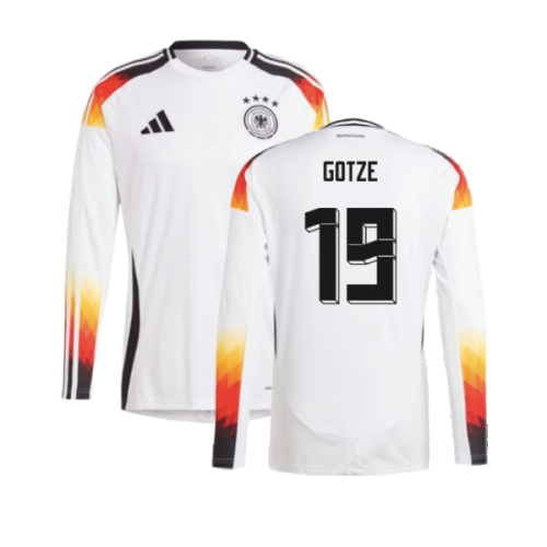 2024-2025 Germany Long Sleeve Home Shirt (Gotze 19)