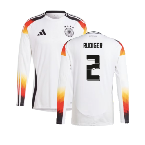 2024-2025 Germany Long Sleeve Home Shirt (Rudiger 2)