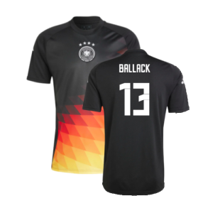 2024-2025 Germany Pre-Match Shirt (Black) (Ballack 13)