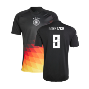 2024-2025 Germany Pre-Match Shirt (Black) (Goretzka 8)