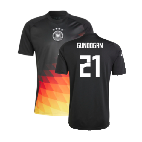 2024-2025 Germany Pre-Match Shirt (Black) (Gundogan 21)