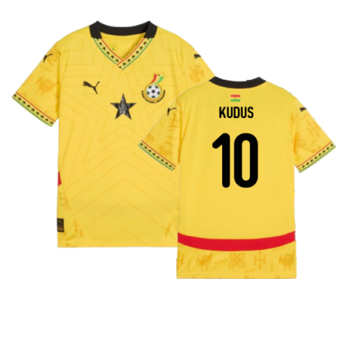 2024-2025 Ghana Away Shirt (Kids) (Kudus 10)