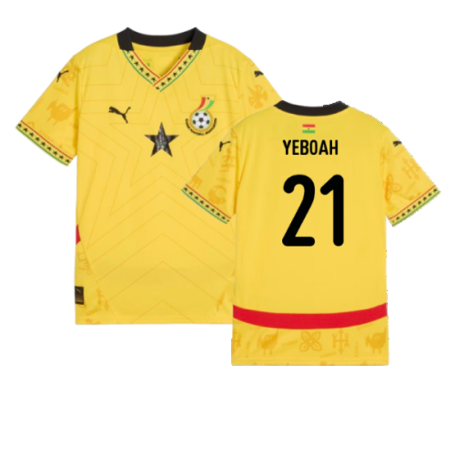 2024-2025 Ghana Away Shirt (Kids) (Yeboah 21)