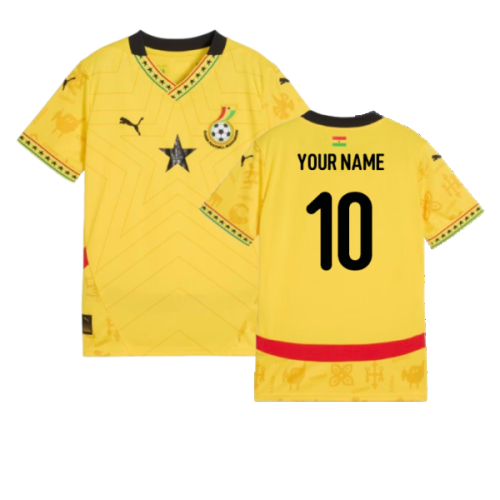 2024-2025 Ghana Away Shirt (Kids) (Your Name)