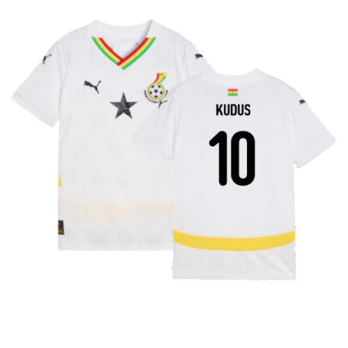 2024-2025 Ghana Home Shirt (Kids) (Kudus 10)