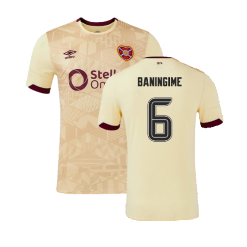 2024-2025 Hearts Away Shirt (Baningime 6)