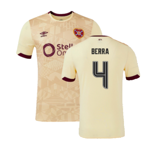 2024-2025 Hearts Away Shirt (Berra 4)