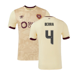 2024-2025 Hearts Away Shirt (Kids) (Berra 4)