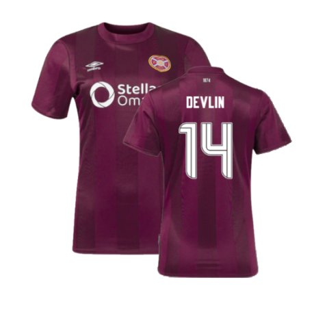 2024-2025 Hearts Home Shirt (Womens) (Devlin 14)