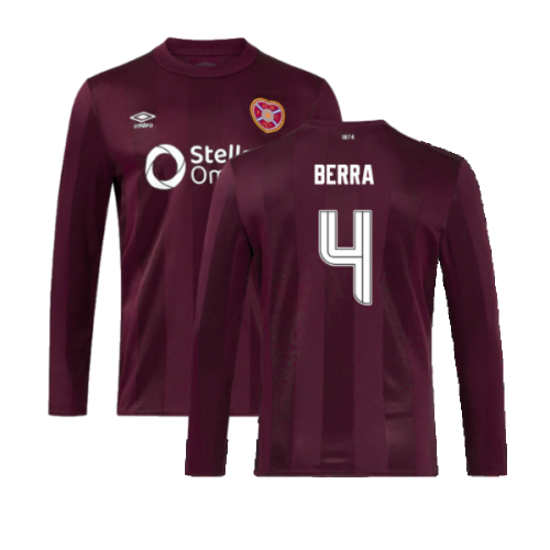 2024-2025 Hearts Long Sleeve Home Shirt (Berra 4)