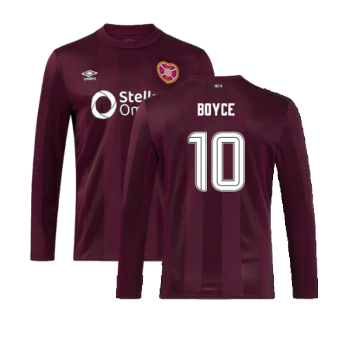 2024-2025 Hearts Long Sleeve Home Shirt (Boyce 10)