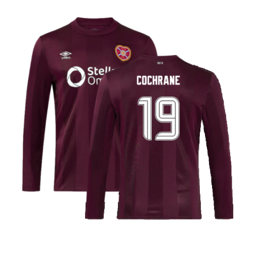 2024-2025 Hearts Long Sleeve Home Shirt (Cochrane 19)