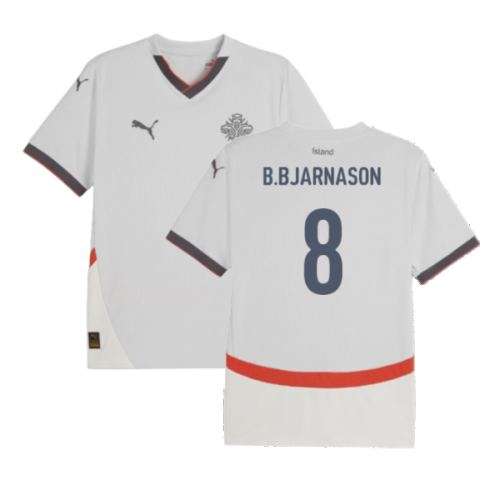 2024-2025 Iceland Away Shirt (B.Bjarnason 8)