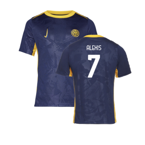 2024-2025 Inter Milan Academy Third Pre-Match Shirt (Navy) (Alexis 7)