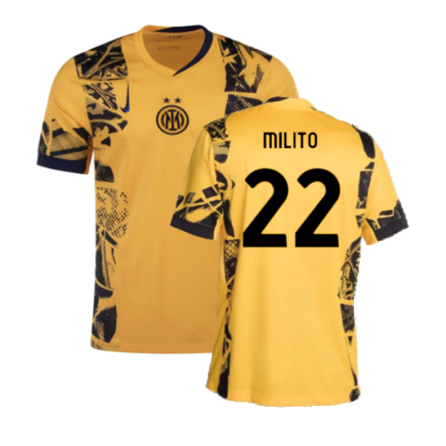 2024-2025 Inter Milan Third Shirt (Milito 22)