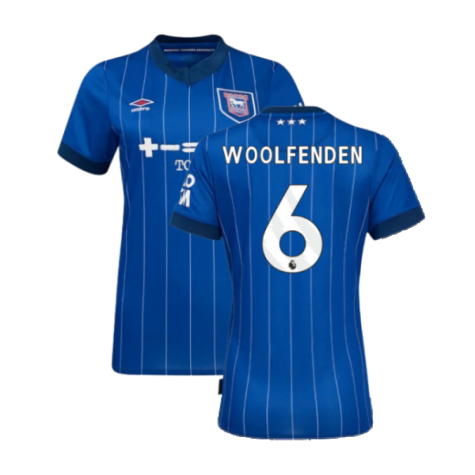 2024-2025 Ipswich Home Shirt (Womens) (Woolfenden 6)