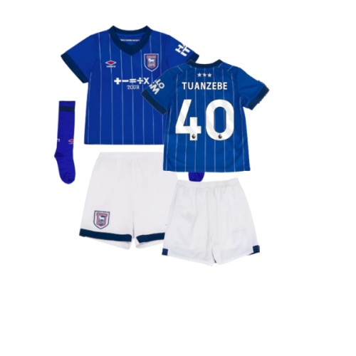 2024-2025 Ipswich Town Home Mini Kit (Tuanzebe 40)