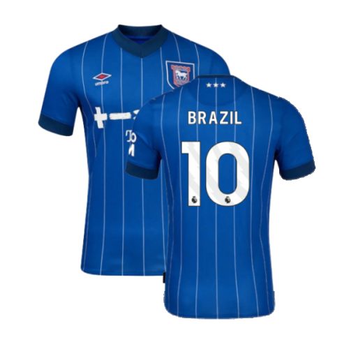 2024-2025 Ipswich Town Home Shirt (Brazil 10)